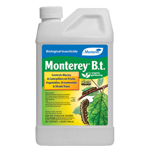 Monterey® B.t. Biological Insecticide, Liquid Concentrate (1 Quart)