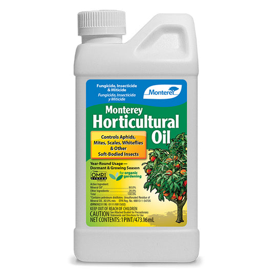 Monterey® Horticultural Oil, Fungicide, Insecticide, & Miticide, Concentrate (1 Pint)