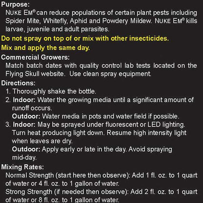 Flying Skull® Plant Products, Nuke Em® Insecticide (8 oz.)