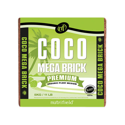 Nutrifield® Coco Coir Mega Brick, Premium Organic Plant Medium (5 kg.)