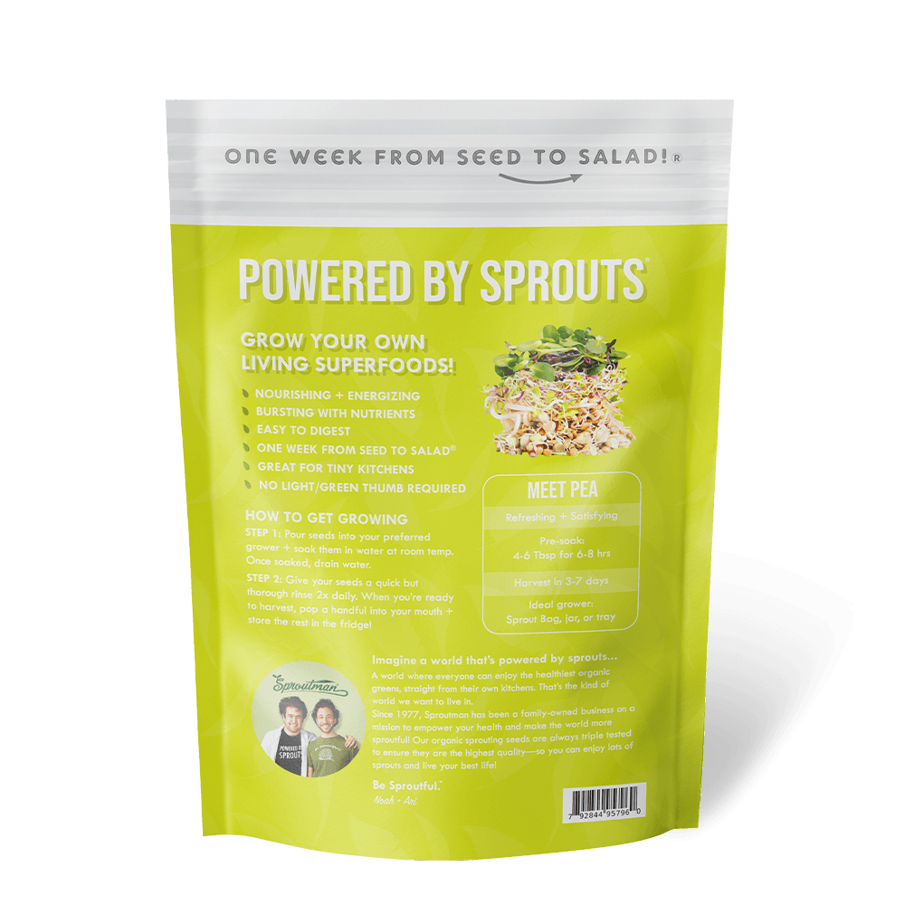 Organic Pea Sprouting Seed