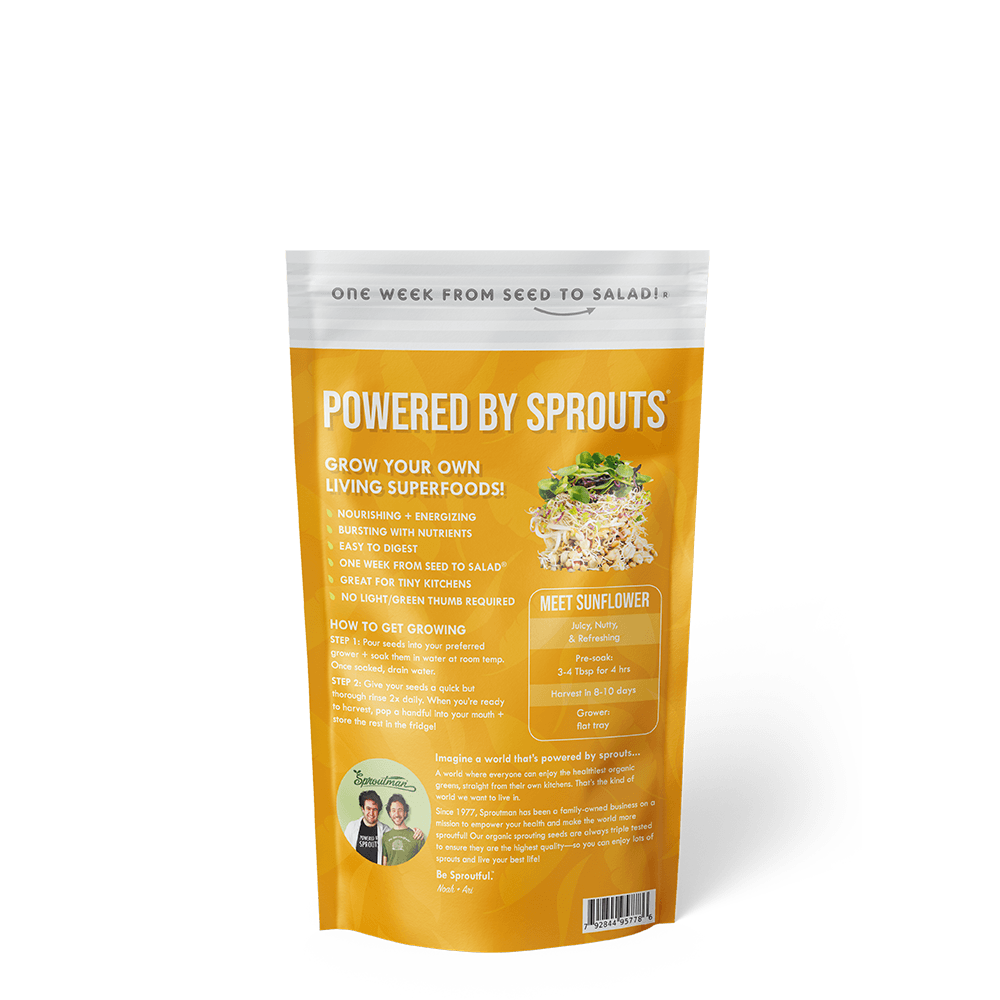 Organic Sunflower Sprouting Seed