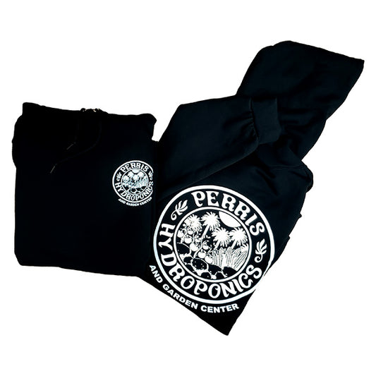 Perris Hydroponics® Logo Long Sleeve Hoodie with Pouch Pocket