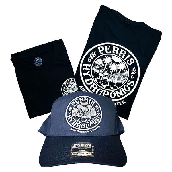 Perris Hydroponics Shirt+Hat Bundle (Logo)