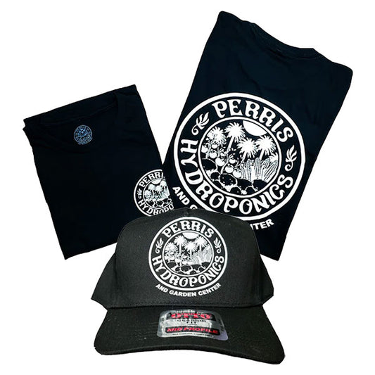 Perris Hydroponics Shirt+Hat Bundle (Logo)