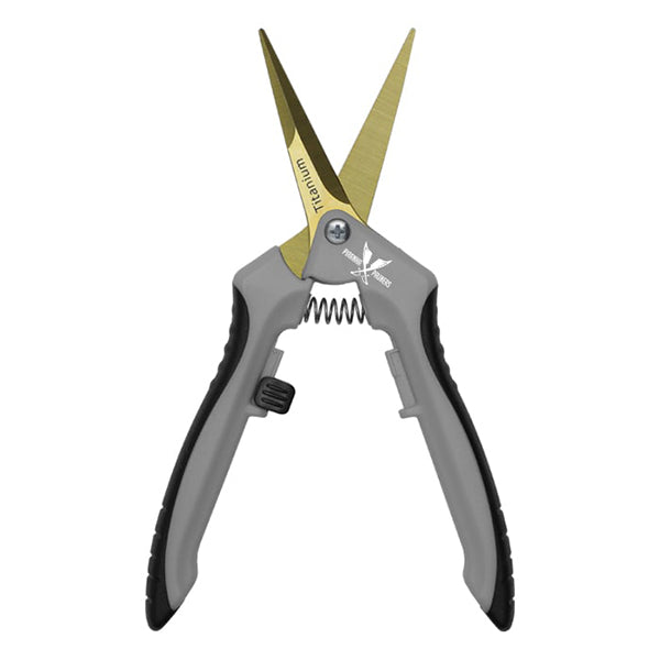 Piranha Pruners® Curved Blade Trimming Scissors, Titanium Blade