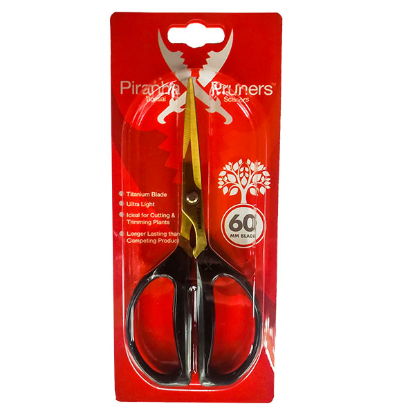 Piranha Pruner Bonsai Shear Scissors 60mm Titanium Blade