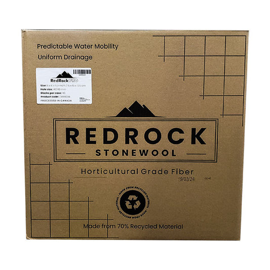 RedRock Stonewool 6" Stone Wool Grow Blocks Pro - Case