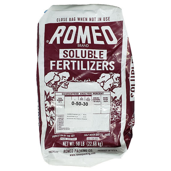 Romeo® Brand Soluble Fertilizers, 0-50-30 (50 lbs.) – Perris Hydroponics