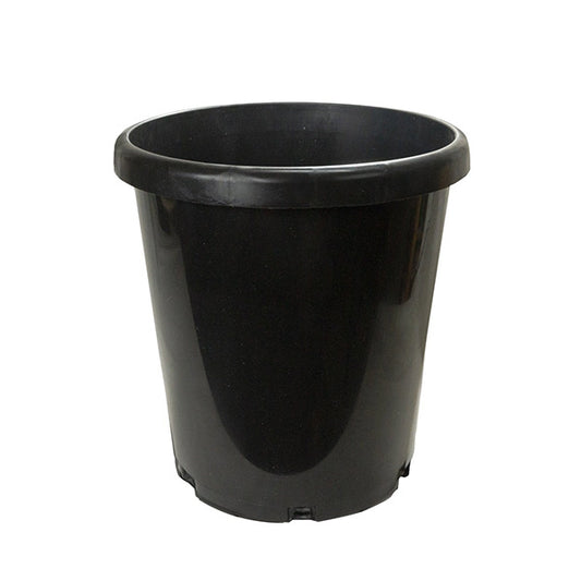 XY Inc. 12" Round Black Plastic Nursery Pot (7 Gallon)
