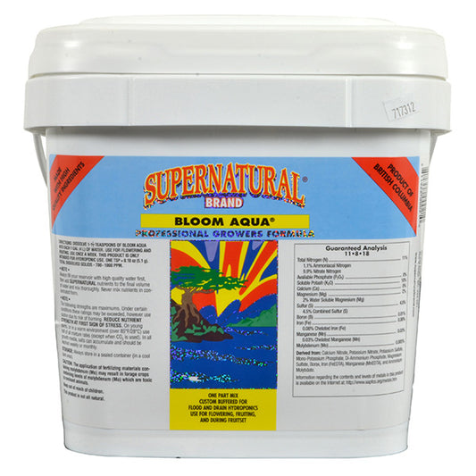 Supernatural Brand® Bloom Aqua® 11-8-18 Powdered Nutrient (10 KG)