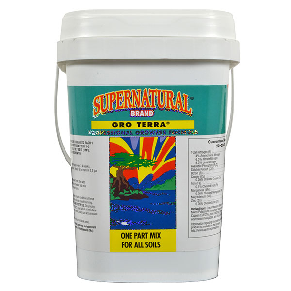 Supernatural Brand® Gro Terra® 20-20-20, All Purpose Fertilizer (2.26 kg)