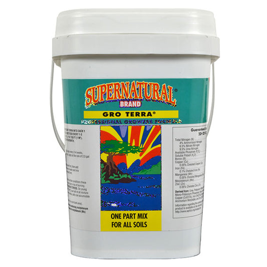 Supernatural Brand® Gro Terra® 20-20-20, All Purpose Fertilizer (2.26 kg)