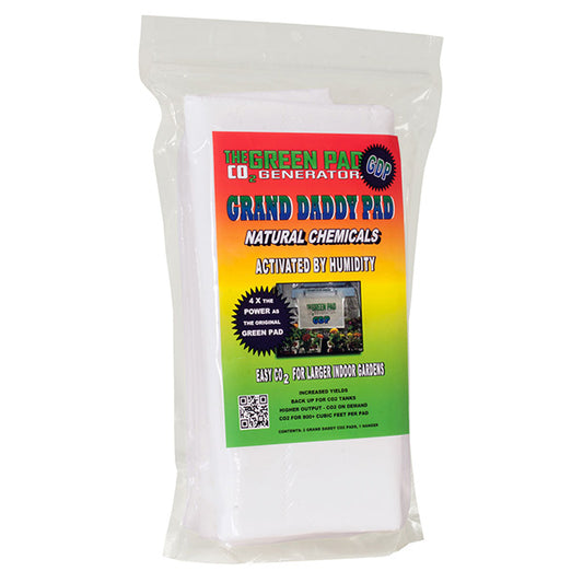 The Green Pad® Co2 Generator, Grand Daddy Pad (2 Pads with 1 Hanger)