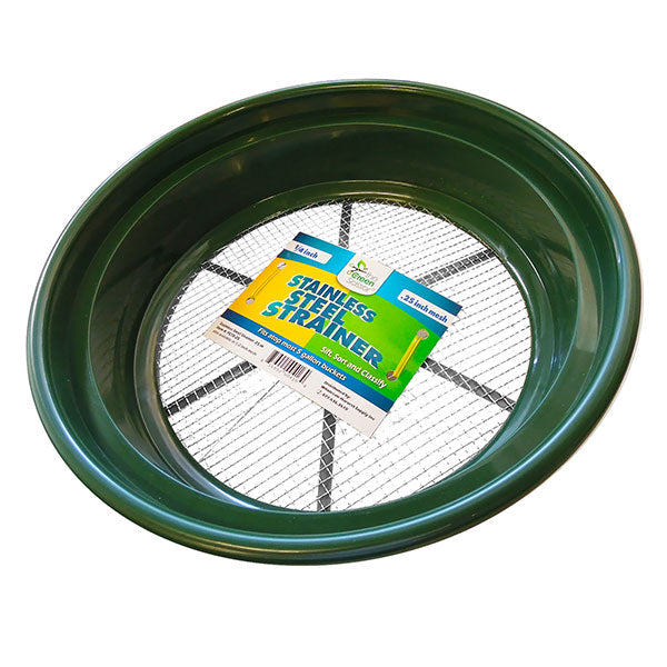 The Green Scissor Stainless Steel Strainer (1/4" Mesh Screen)