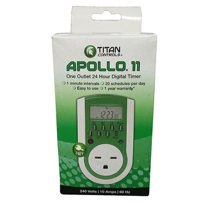 Titan Controls® Apollo® 11, One Outlet, Digital Timer, 240V