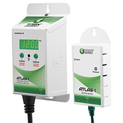 Titan Controls® Atlas® 1 CO2 Monitor/Controller with Remote Sensor Air Accessory