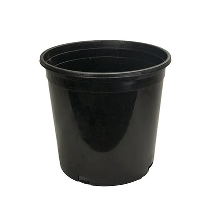 XY Inc. 8" Round Black Plastic Nursery Pot (2 Gallon)