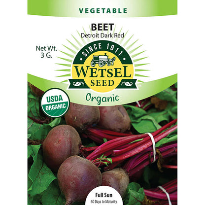 Wetsel Seed™ Organic Detroit Dark Red Beet Seed