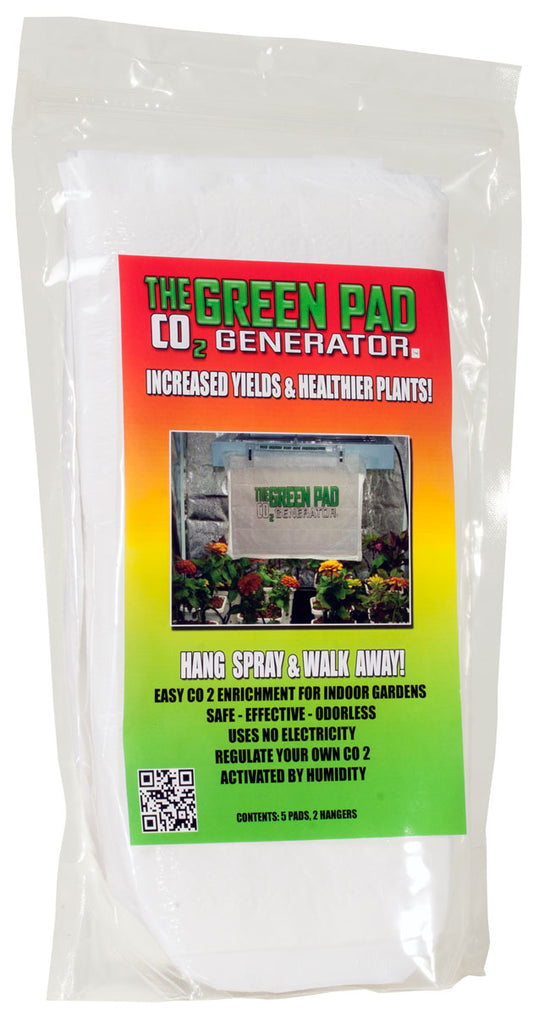 The Green Pad CO2 Generator, pack of 5 pads w/2 hangers