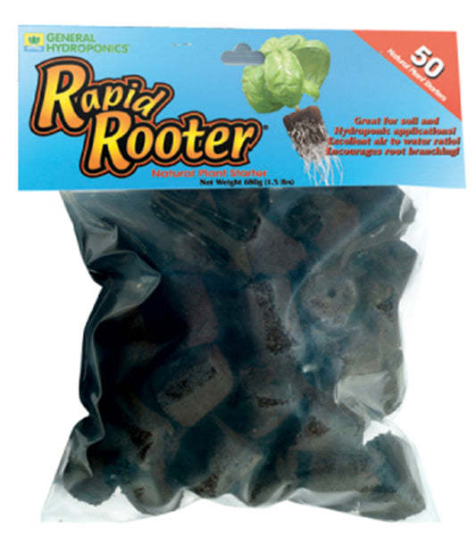 General Hydroponics®, Rapid Rooter®, Natural Plant Starter Plugs for Seeds or Cuttings (50 Count)