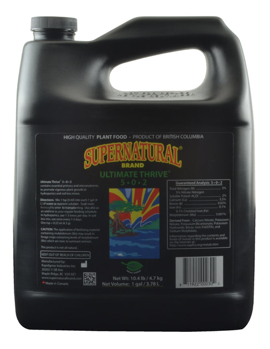 Supernatural Brand® Ultimate Thrive 5-0-2 (4 Liters)