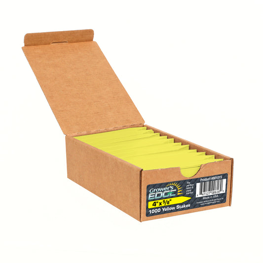 Grower's Edge® Plant Stake Labels, 1000 Labels Per Box (Yellow)