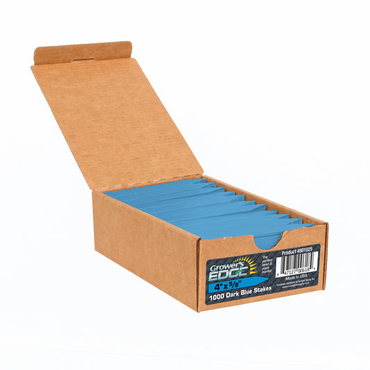 Grower's Edge® Plant Stake Labels, 1000 Labels Per Box (Dark Blue)