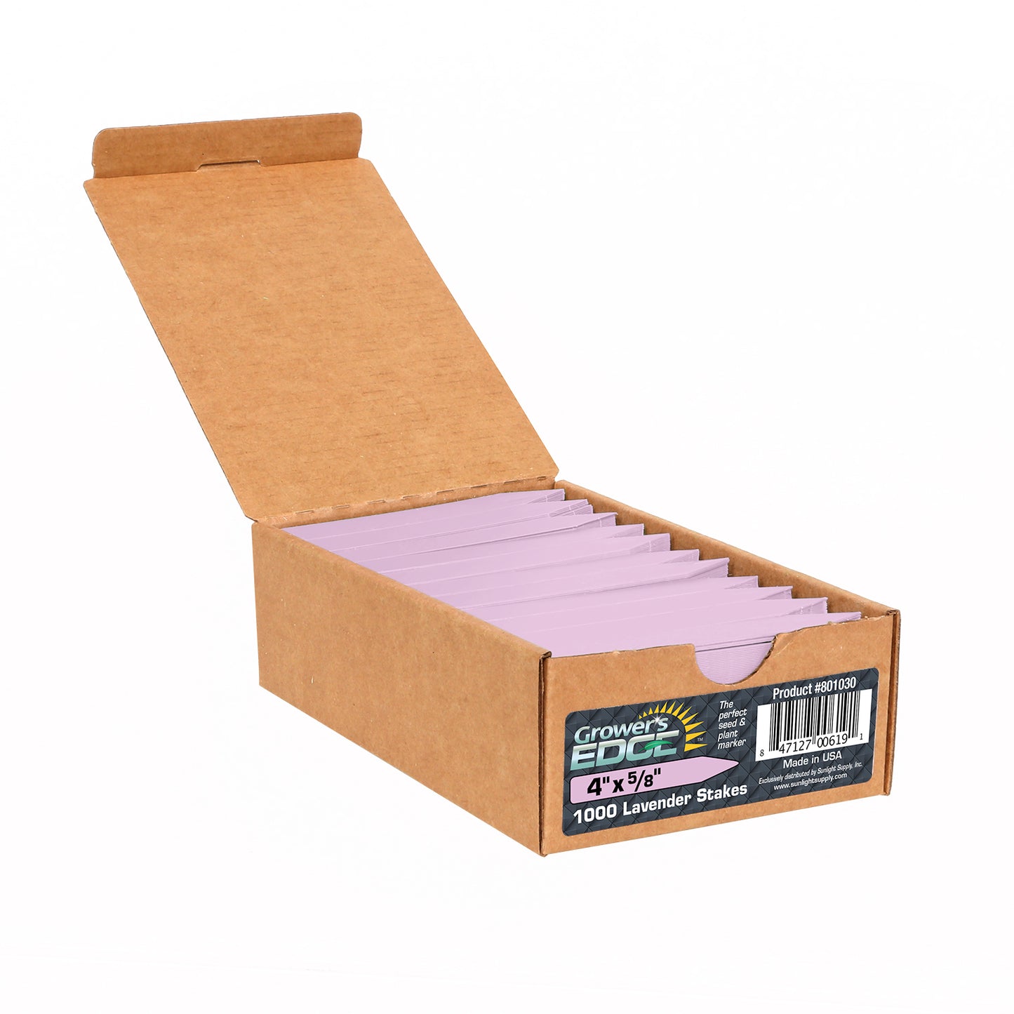 Grower's Edge® Plant Stake Labels, 1000 Labels Per Box (Lavender)