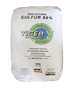 Tiger Organic Agricultural Plant Sulfur 90% 50Lb Bag