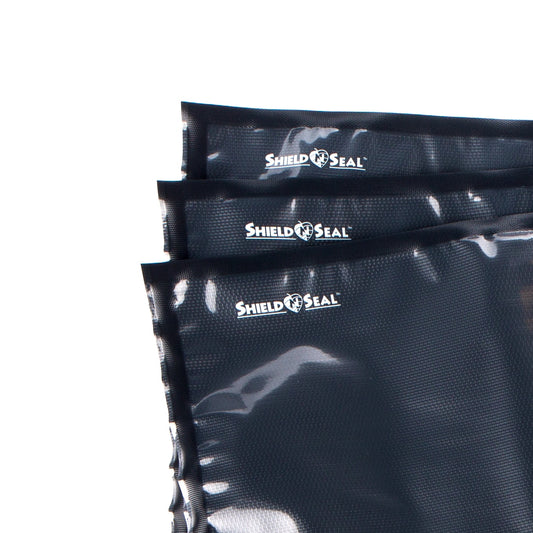 Shield N Seal® SNS 300 11" x 24" 50ct Vacuum Sealer Bags (Clear/Black)